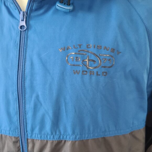 Walt Disney World 1971 Windbreaker Jacket Medium Blue Gray Packable Souvenir - Picture 4 of 9